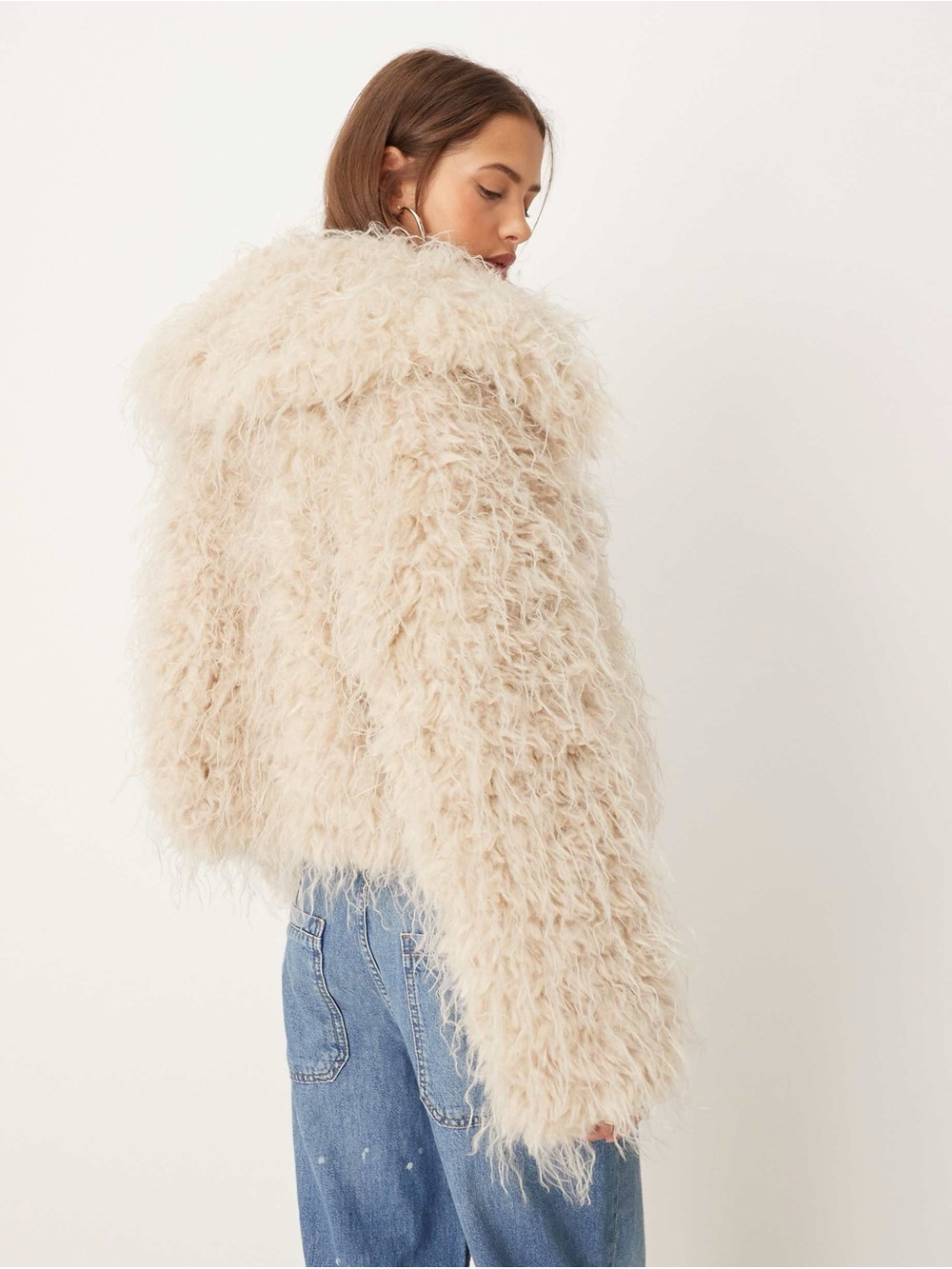 ๐ฏ๐น Free People ~ Moonlight Glam Faux Fur Jacket - Picture 4 of 14